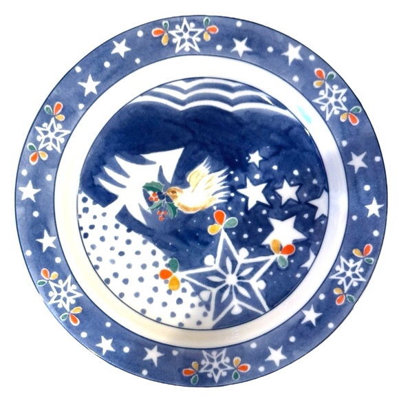 Noritake Epoch Mr. Snowman Collection Set of 4  Snowman salad plates - Picture 6 of 14